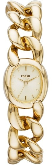 Cinturino per orologio (Combinazione cinturino + custodia) Fossil ES3460 Acciaio inossidabile Placcato oro 7mm